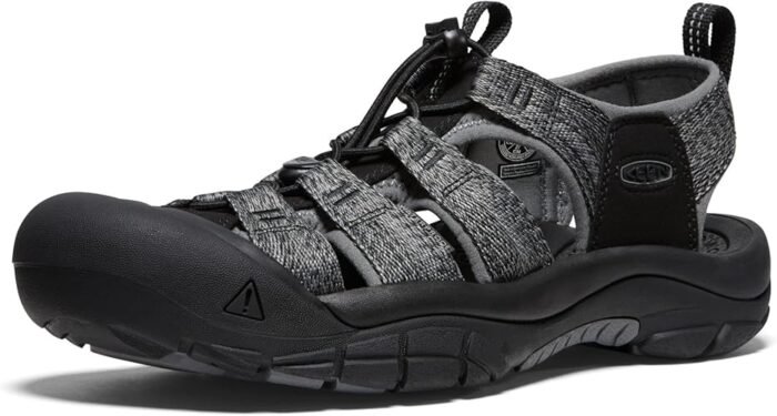 keen closed toe water sandal black steel grey 11 m image