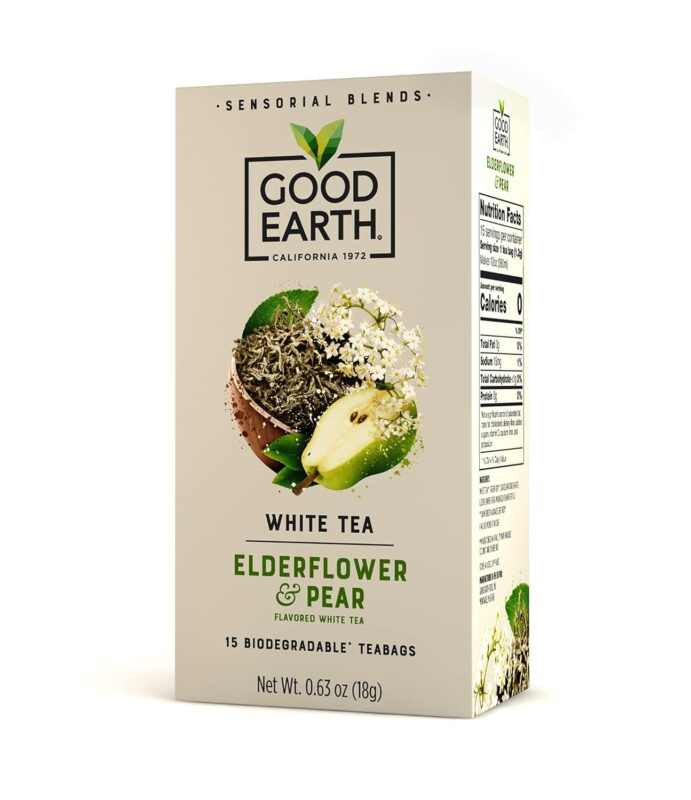 good earth elderflower & pear white tea image
