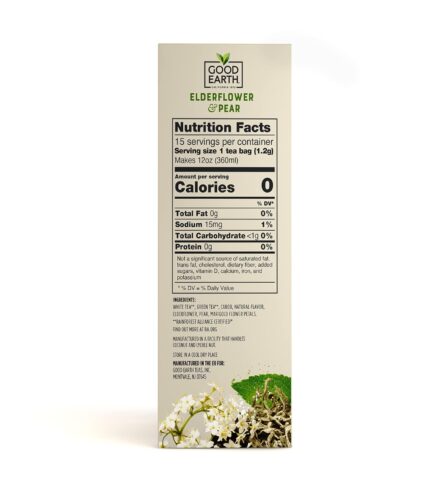 good earth elderflower & pear white tea image