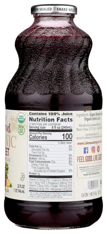 lakewood organic pure beet juice image