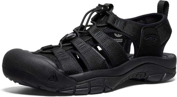 keen newport h2 closed toe water sandal black image