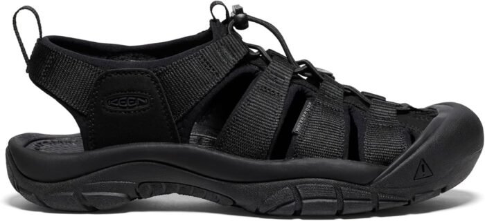 keen newport h2 closed toe water sandal black image