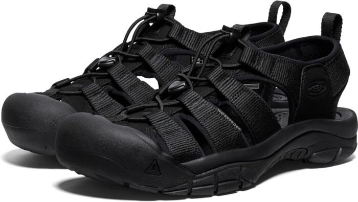 keen newport black sandal