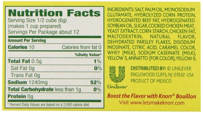knorr chicken bouillon cubes 6 extra large image