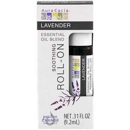 aura cacia lavender essential oil roll on pack