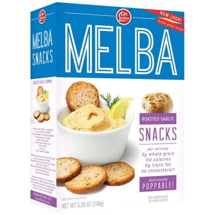 old london melba roasted garlic snacks pack