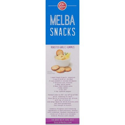 old london melba roasted garlic snacks pack