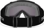 smith squad snow goggles black chromapop sun green
