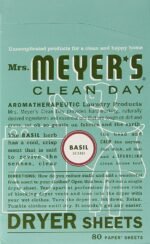mrs meyers dryer sheets basil 80 ct image