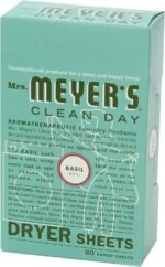 mrs meyers dryer sheets basil 80 ct image