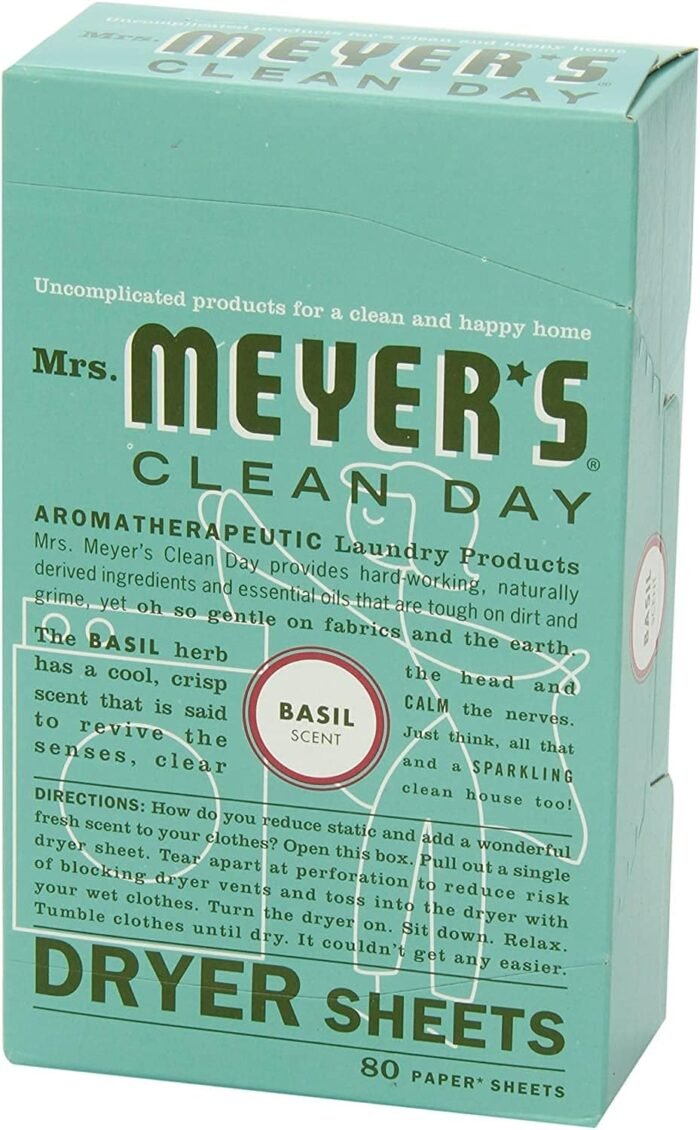 mrs meyers dryer sheets basil 80 ct image