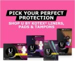 u bu kotex barely there liners light absorbency pack image