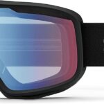 smith qptics frontier snow goggles blue sensor mirror lens