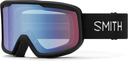 smith qptics frontier snow goggles blue sensor mirror lens