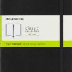 moleskine classic large notebook plain black 192 pages image