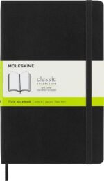 moleskine classic large notebook plain black 192 pages image