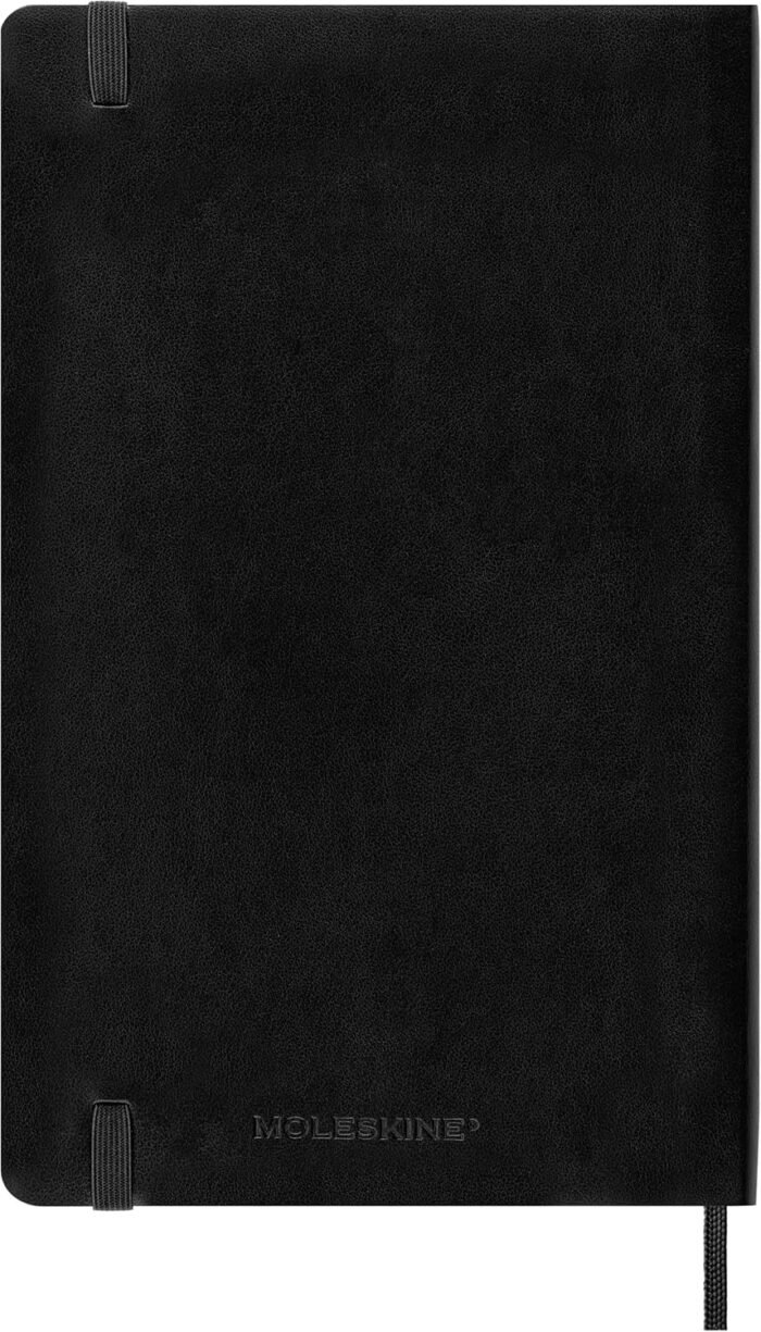 moleskine classic large notebook plain black 192 pages image