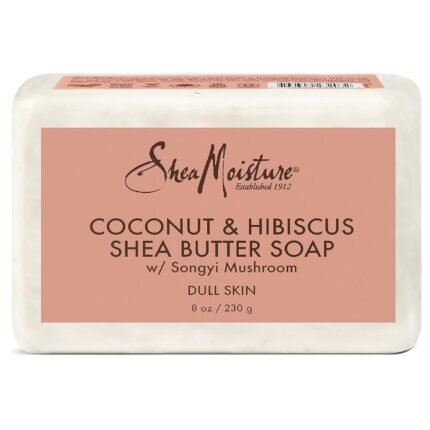 shea moisture coconut & hibiscus shea butter soap image