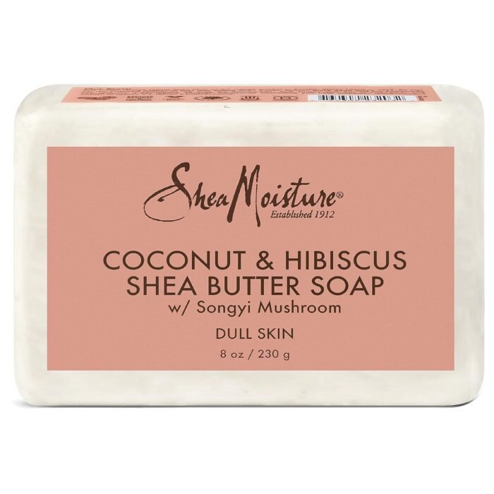 shea moisture coconut & hibiscus shea butter soap image