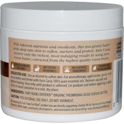 aura cacia organic cocoa butter image