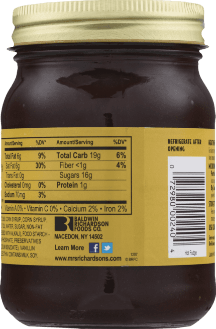 mr richardson hot fudge topping image