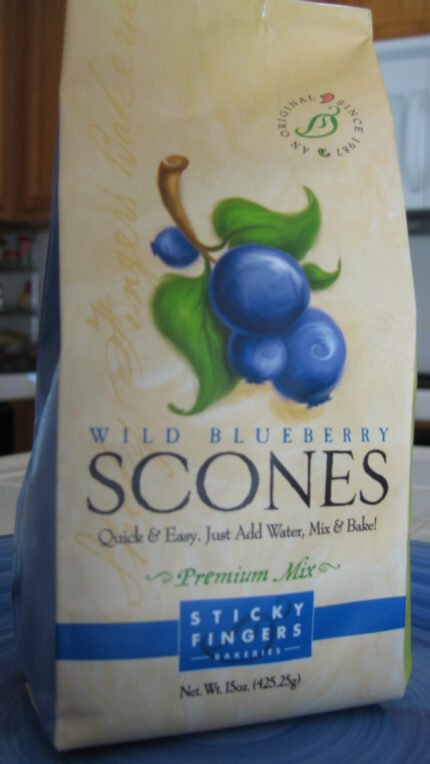 sticky fingers wild blueberry scone mix image
