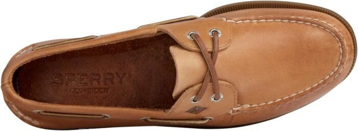 sperry mens authentic original 2 eye boat shoe sahara image