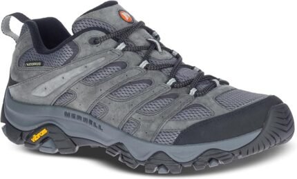 merrell mens moab 3 watrproof hiking shoe granite 10