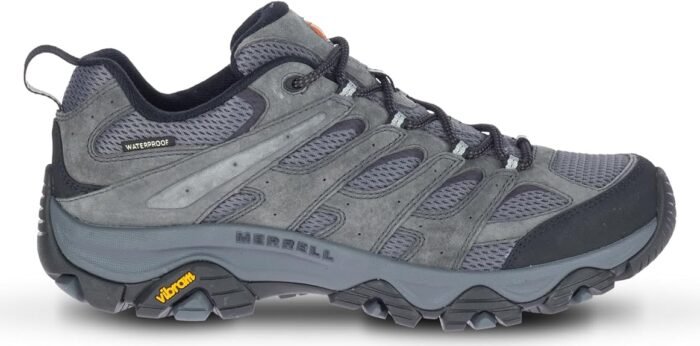 merrell mens moab 3 watrproof hiking shoe granite 10