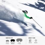 smith frontier goggles black ignitor mirror lens