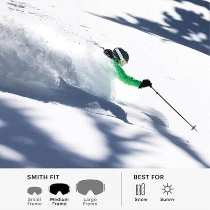 smith frontier goggles black ignitor mirror lens