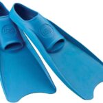 tusa sport full foot rubber snorkeling fins blue