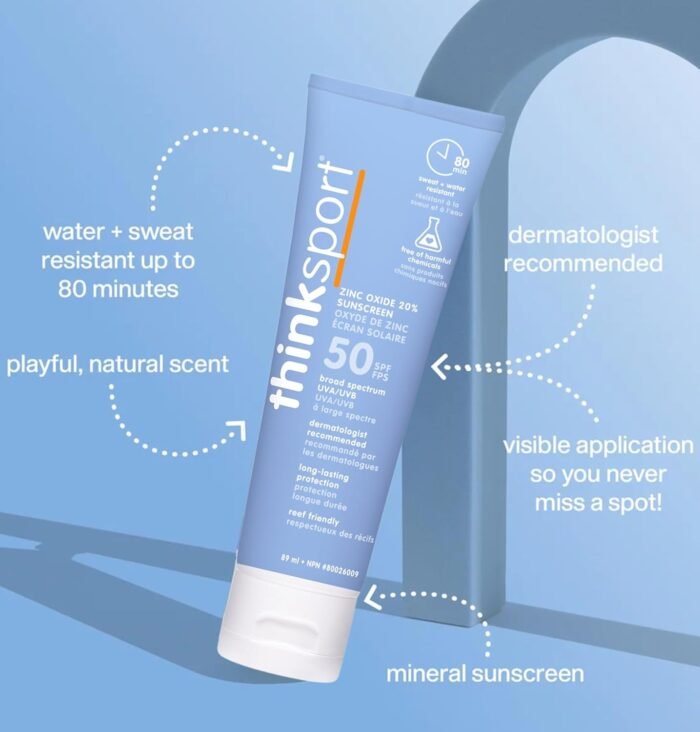 thinksport spf 50+ sunscreen 3 oz