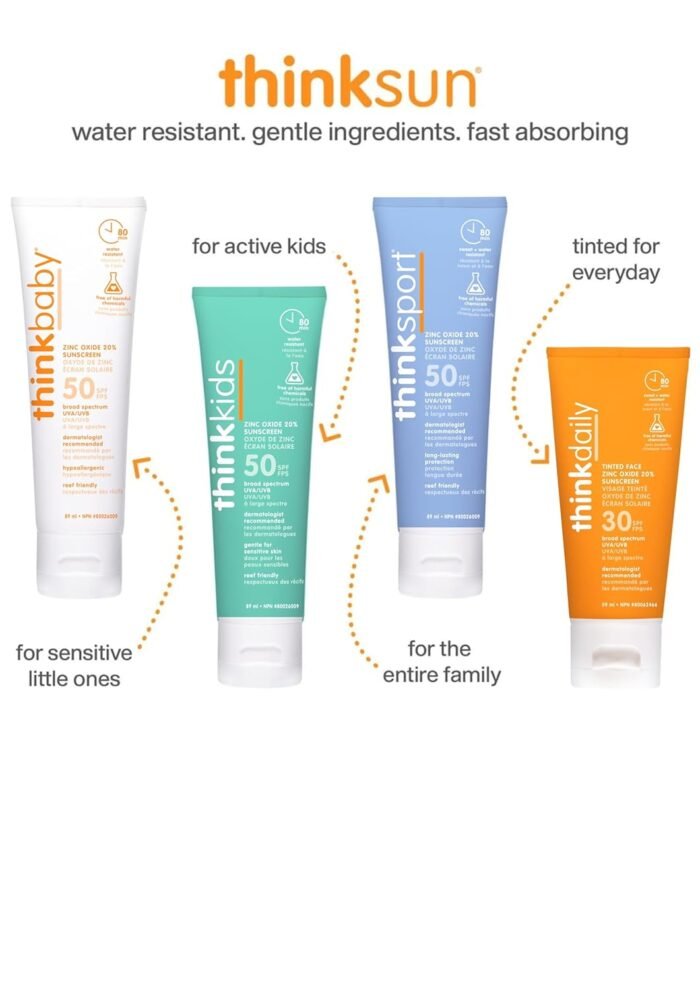 thinksport spf 50+ sunscreen 3 oz