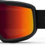 smith qptics frontier snow goggles blue sensor mirror lens
