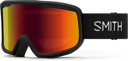 smith qptics frontier snow goggles blue sensor mirror lens