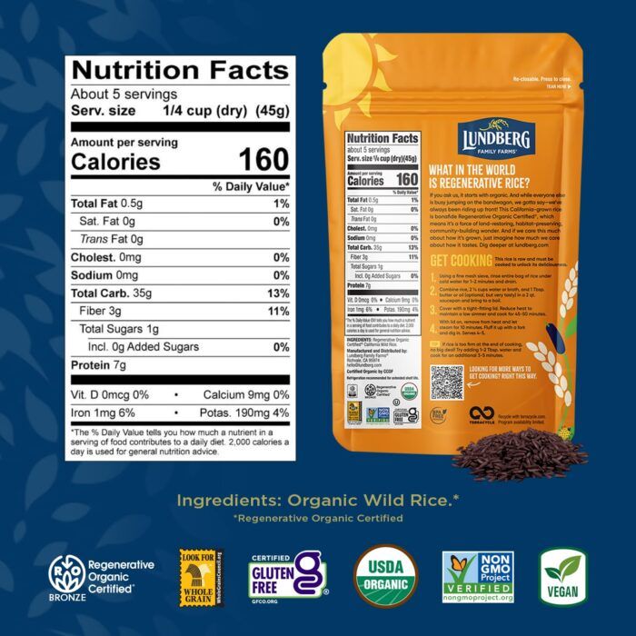 lundberg regenerative organic wild rice image
