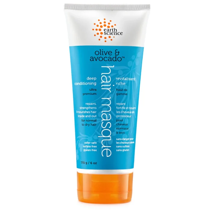 earth science olive & avocado hair masque
