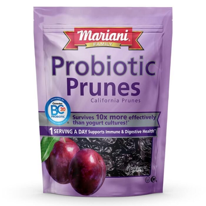 mariani probiotic pitted prunes pack