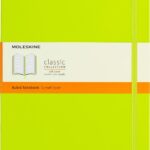 moleskine classic notebook lemon green xl 192 pages