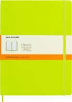 moleskine classic notebook lemon green xl 192 pages