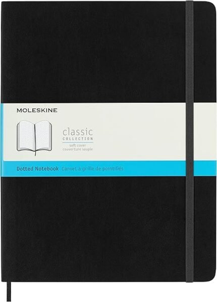 moleskine classic notebook botted black xl 192 pages