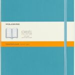 moleskine classic notebook reef blue xl 192 page