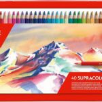 caran d ache supracolor aquarelle metal box set of 40