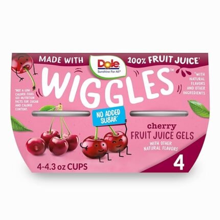 dole wiggles cherry fruit juice gels snacks