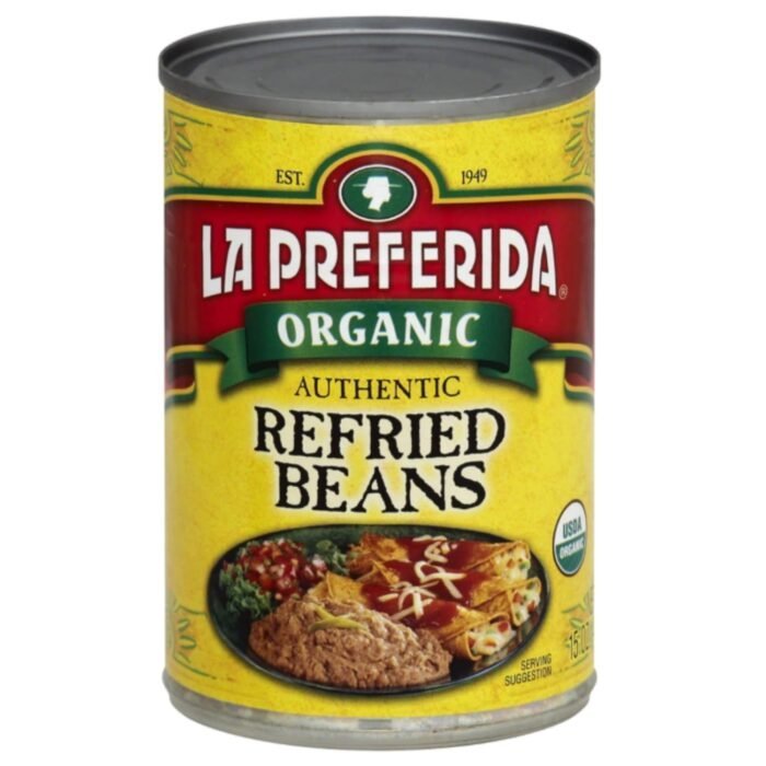 la preferida organic authentic refried beans