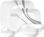 corelle urban arc dinnerware set of 16