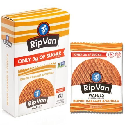 rip van wafels dutch caramel & vanilla cookies pack