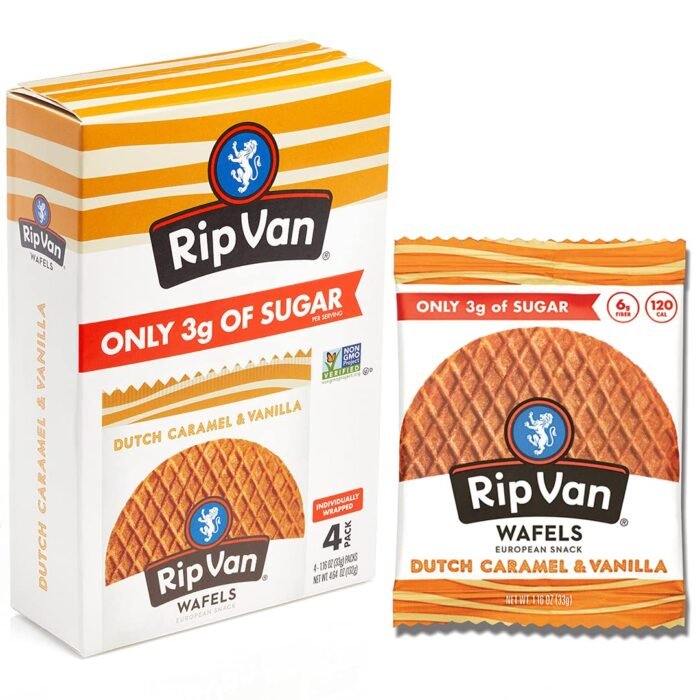 rip van wafels dutch caramel & vanilla cookies pack