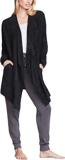 barefoot dreams cozy chic lite island wrap black l/xl
